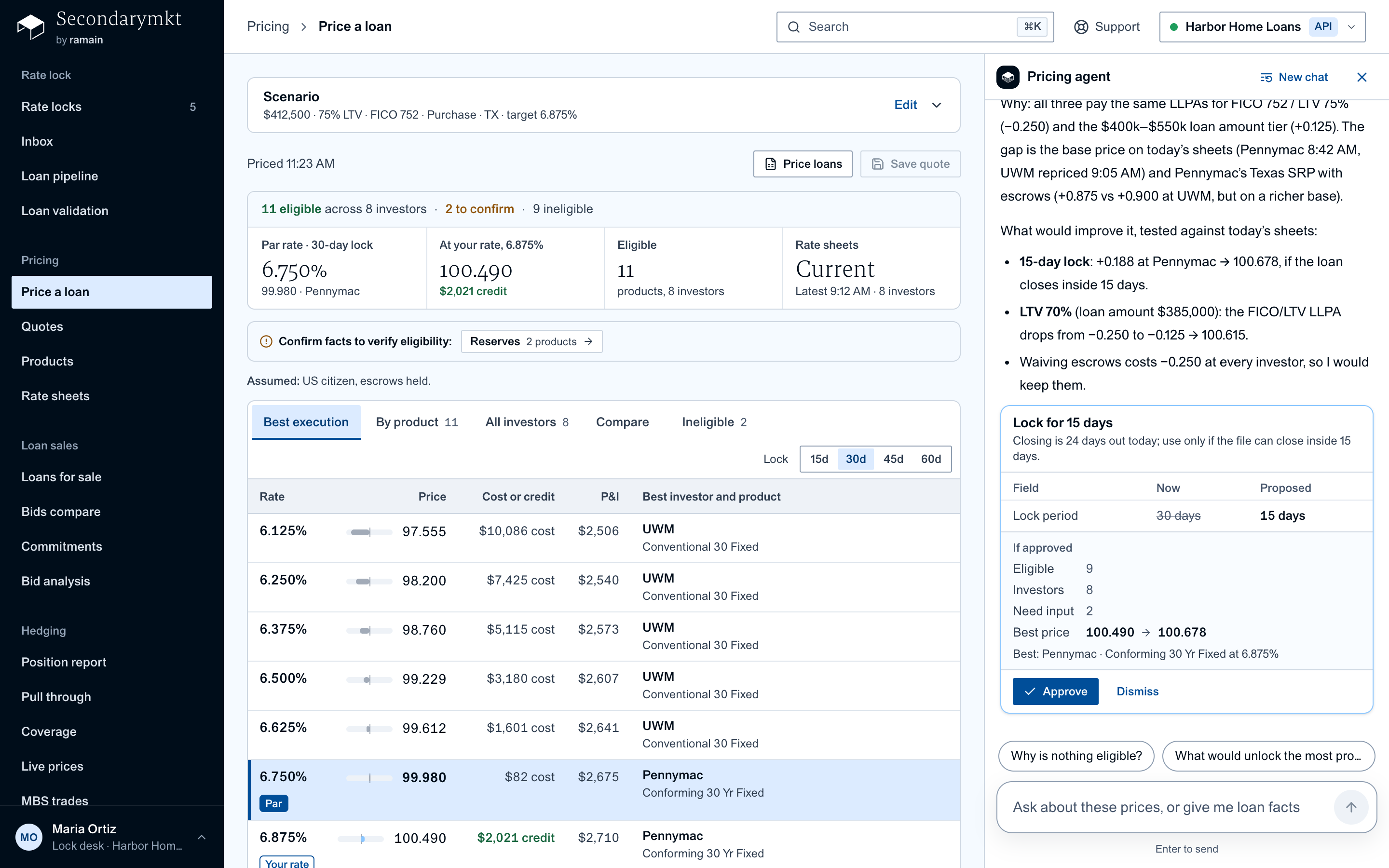 Pricing support explains why one investor leads, tests changes and proposes one for approval